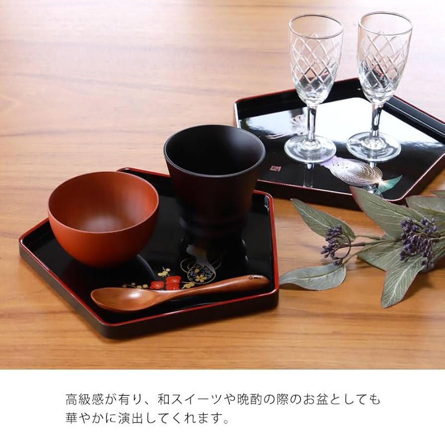 【美品】 拭漆 お盆　盛り皿 お盆/丸盆/後藤塗/朱色9寸/香川漆器 丸盆 切立後藤塗 |